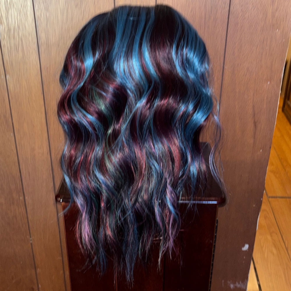 Chelsey Smith Kyla oil slick headband Wig for Women